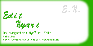 edit nyari business card